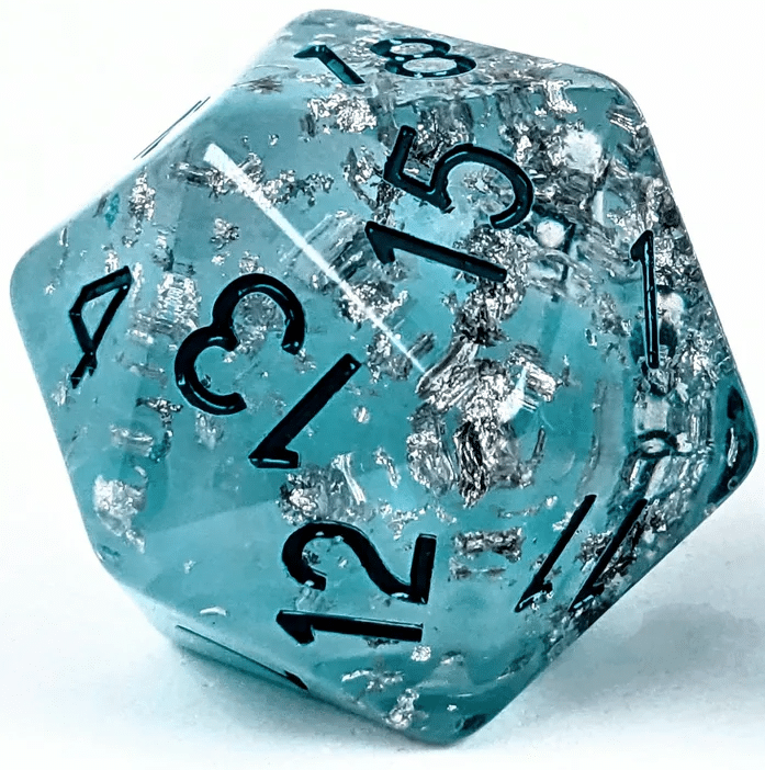 Roll 4 Initiative Arctic Blast XL D20 30mm image 0